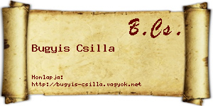 Bugyis Csilla névjegykártya